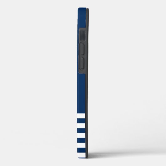 Nautischer Geist Anker, Navy Blue Case-Mate iPhone Hülle (Rückseite / Links)