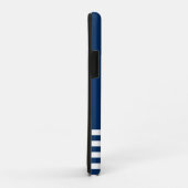 Nautischer Geist Anker, Rad, Navy Blue Case-Mate iPhone Hülle (Hinten/Rechts)