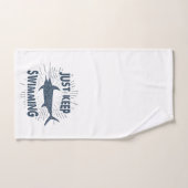 Nautischer Hai Behalte nur schwimmen Badhandtuch Set (Handtuch)