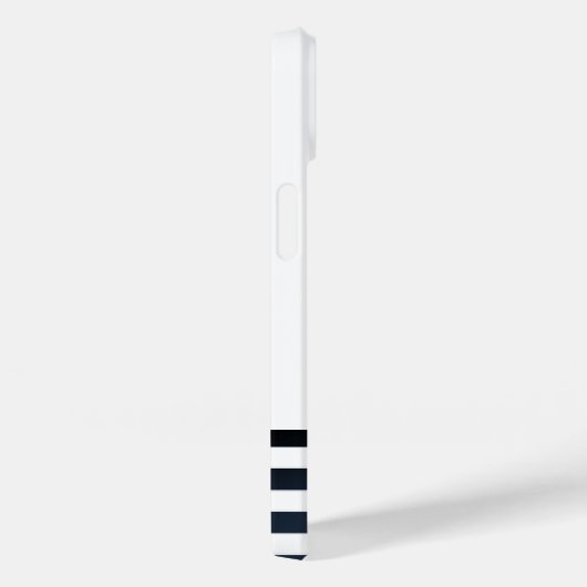 Nautischer Hut, Anker, Radmarineblau gestreift Case-Mate iPhone Hülle (Rückseite / Rechts)