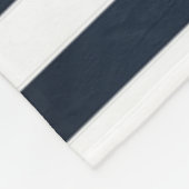 Nautischer Hut, Anker, Radmarineblau gestreift Fleecedecke (Ecke)