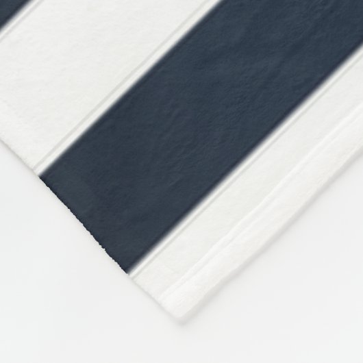 Nautischer Hut, Anker, Radmarineblau gestreift Fleecedecke (Ecke)