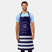 Nautischer Individuelle Name Schürze (Getragen)