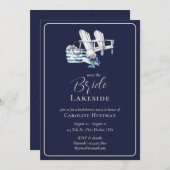 Nautischer Junggeselinnen-Abschied der Seenot Einladung (Vorne/Hinten)