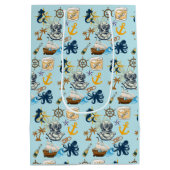 Nautischer Junggesellenabschied Mittlere Geschenktüte (Rückseite)