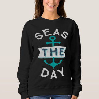 Nautischer Junggesellinnenabschied Segelanker Mee Sweatshirt