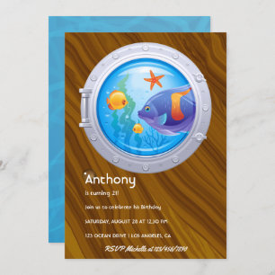 Nautischer Kindergeburtstag Einladung