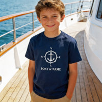 Nautischer Kompass Anker Ihres Bootes oder Name Ma