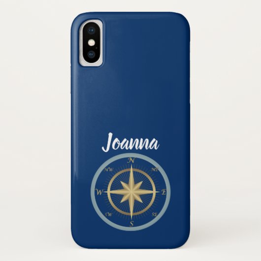 Nautischer Kompass Case-Mate iPhone Hülle (Rückseite)