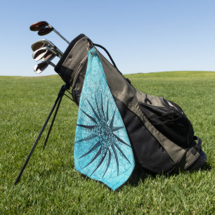 Nautischer Kompass Golfhandtuch