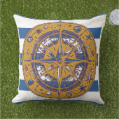 Nautischer Kompass Kissen (Gras)