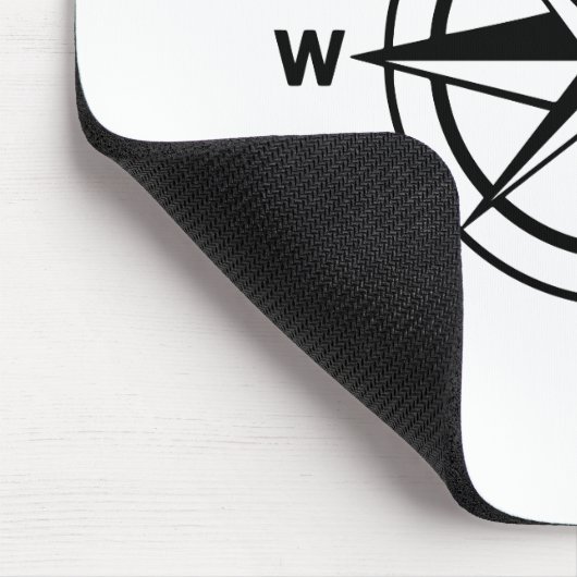 Nautischer Kompass Mousepad (Ecke)