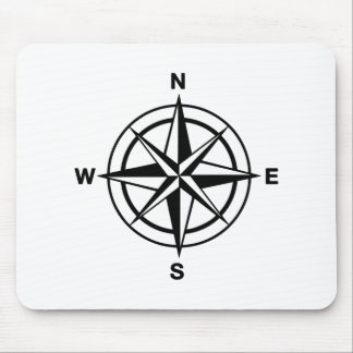 Nautischer Kompass Mousepad