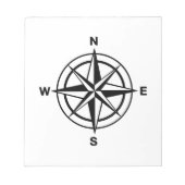 Nautischer Kompass Notizblock (Vorderseite)