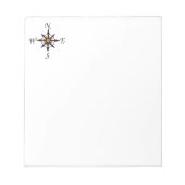 Nautischer Kompass Notizblock (Vorderseite)