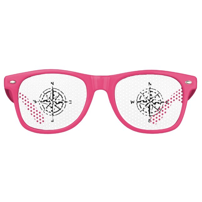 Nautischer Kompass Partybrille (Vorderseite)