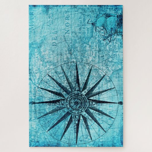 Nautischer Kompass Puzzle (Vertikal)