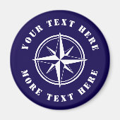 Nautischer Kompass-Stern-Kühlschrankmagnet Magnet (Vorne)