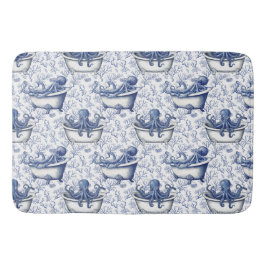 Nautischer Navy-Oktopus in einer Badewanne Badematte