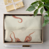 Nautischer Oktopus Ephemera Decoupage Red Seidenpapier (Geschenk)