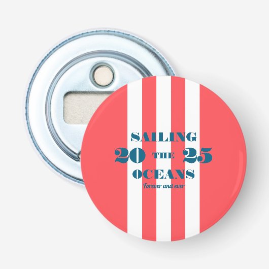 Nautischer Party-Button-Flaschenöffner Flaschenöffner (Vorderseite)
