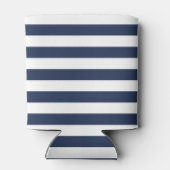 Nautischer rosa Streifen und Navy Anchor Personali Dosenkühler (Rückseite)