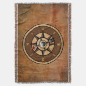 Nautischer rustikaler Kompass Decke (Vorderseite Vertikal)