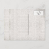 Nautischer rustikaler Strand Save the Date Postkar Ankündigungspostkarte (Rückseite)