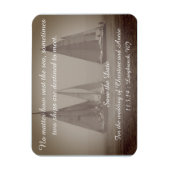 Nautischer Save the Date Hochzeitmagnet Magnet (Vertikal)