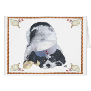 Nautischer Shih Tzu mit Muscheln
