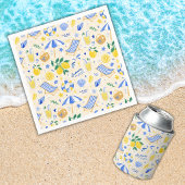 Nautischer Sommer Lemon Cute Pappteller