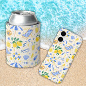 Nautischer Sommer Lemon Cute Strandtuch