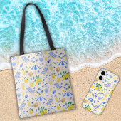 Nautischer Sommer Lemon Cute Strandtuch