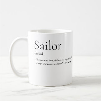 Nautischer Spaß: Die wahre Definition des Seglers Kaffeetasse