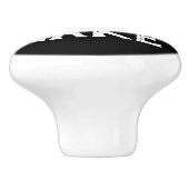 nautischer Spaß PEACE - LIEBE - SEE | Keramikknauf (Seitenansicht)