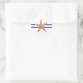 Nautischer Starfish - Circle Sticker (Tasche)