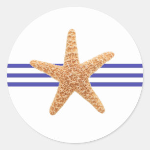 Nautischer Starfish - Circle Sticker