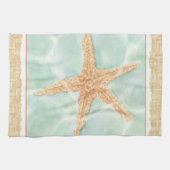 Nautischer Starfish im Wasser Küchentuch (Horizontal)