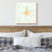 Nautischer Starfish im Wasser Leinwanddruck (Insitu (Schlafzimmer))