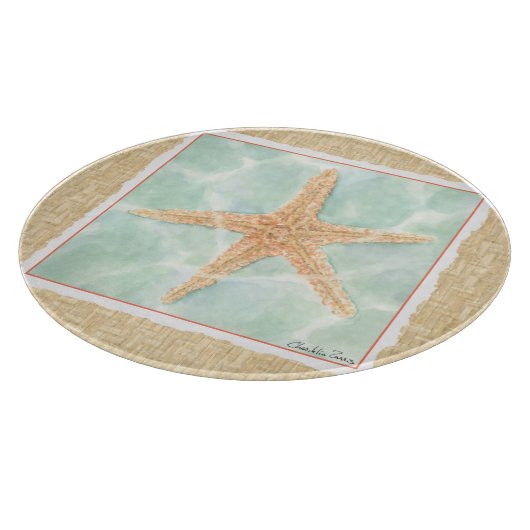 Nautischer Starfish im Wasser Schneidebrett (Ecke)