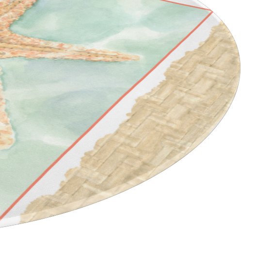 Nautischer Starfish im Wasser Schneidebrett (Ecke)