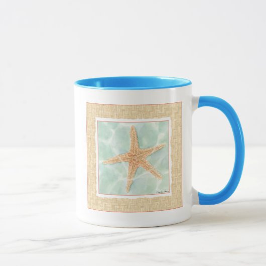 Nautischer Starfish im Wasser Tasse (Rechts)
