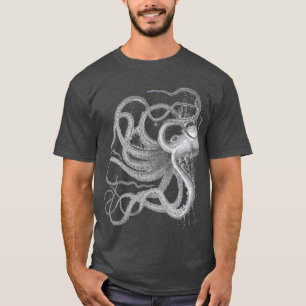 Nautischer Steampunk, großer Oktopus, Vintager Kr T-Shirt