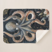 Nautischer Traum Octopus Sherpadecke (Vorderseite (Horizontal))