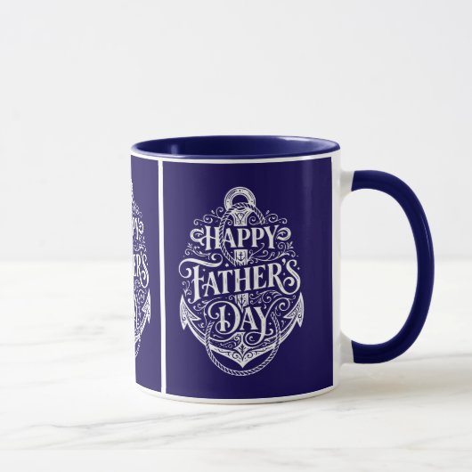 Nautischer Vatertag-Tasse Geschenk Tasse (Rechts)