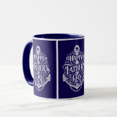 Nautischer Vatertag-Tasse Geschenk Tasse (Vorderseite Links)