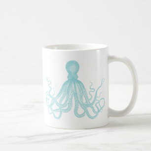 Nautischer Vintage-Meeres-Oktopus Kaffeetasse