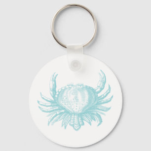 Nautischer Vintage-Meereskrebs Schlüsselanhänger