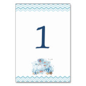 Nautischer Wal unter der Baby-Dusche des Sea Boy Tischnummer (Rückseite)
