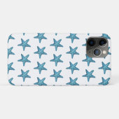 Nautischer Wasserfarben-Blauer Seestern Case-Mate iPhone Hülle (Rückseite (Horizontal))